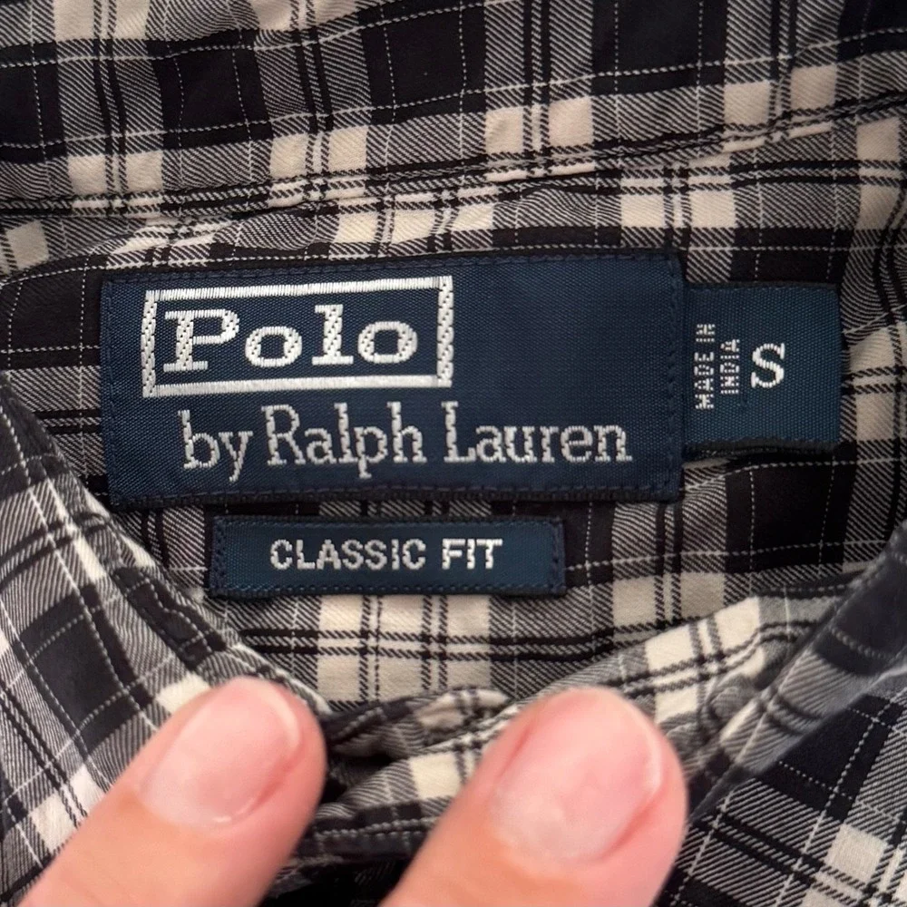 Polo by Ralph Lauren Mens Plaid Shirt Long Sleeve Classic Fit Button Down Small‎